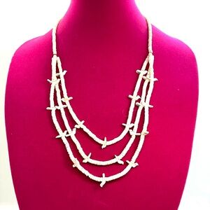 Vintage Zuni, mother of pearl, fetish bird necklace